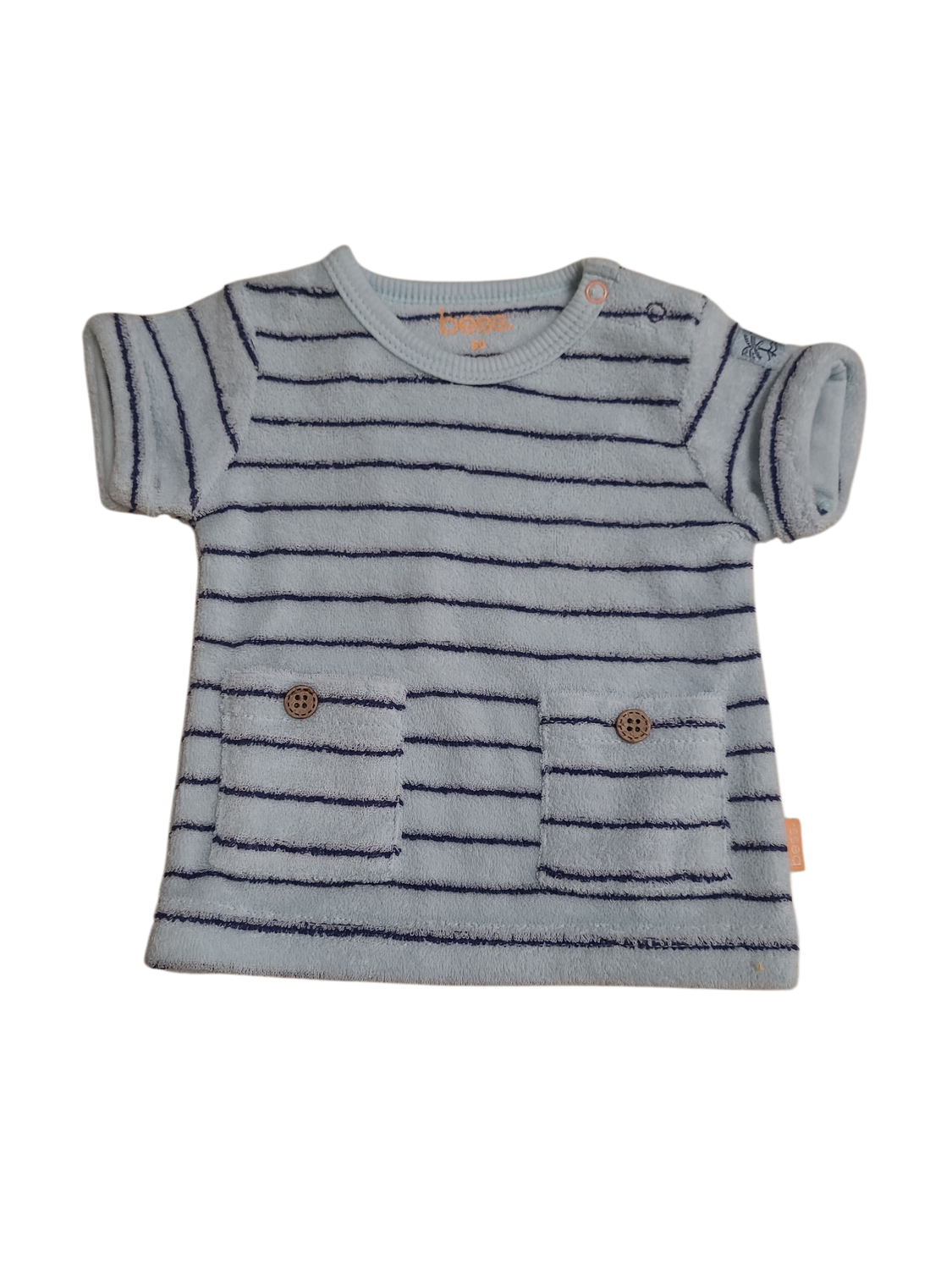 T-shirt Spons Bess Lichtblauw Gestreept