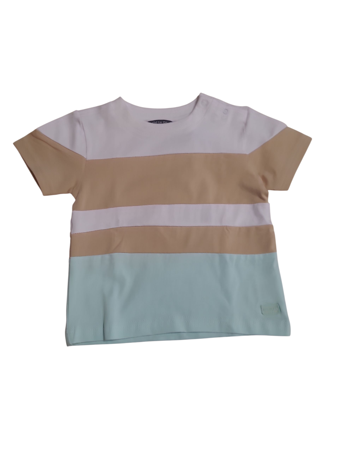 T-shirt Quapi Wit/Beige/Mint