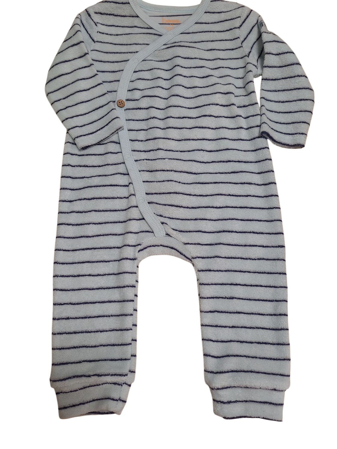 Pyjama Spons Bess Lichtblauw Gestreept