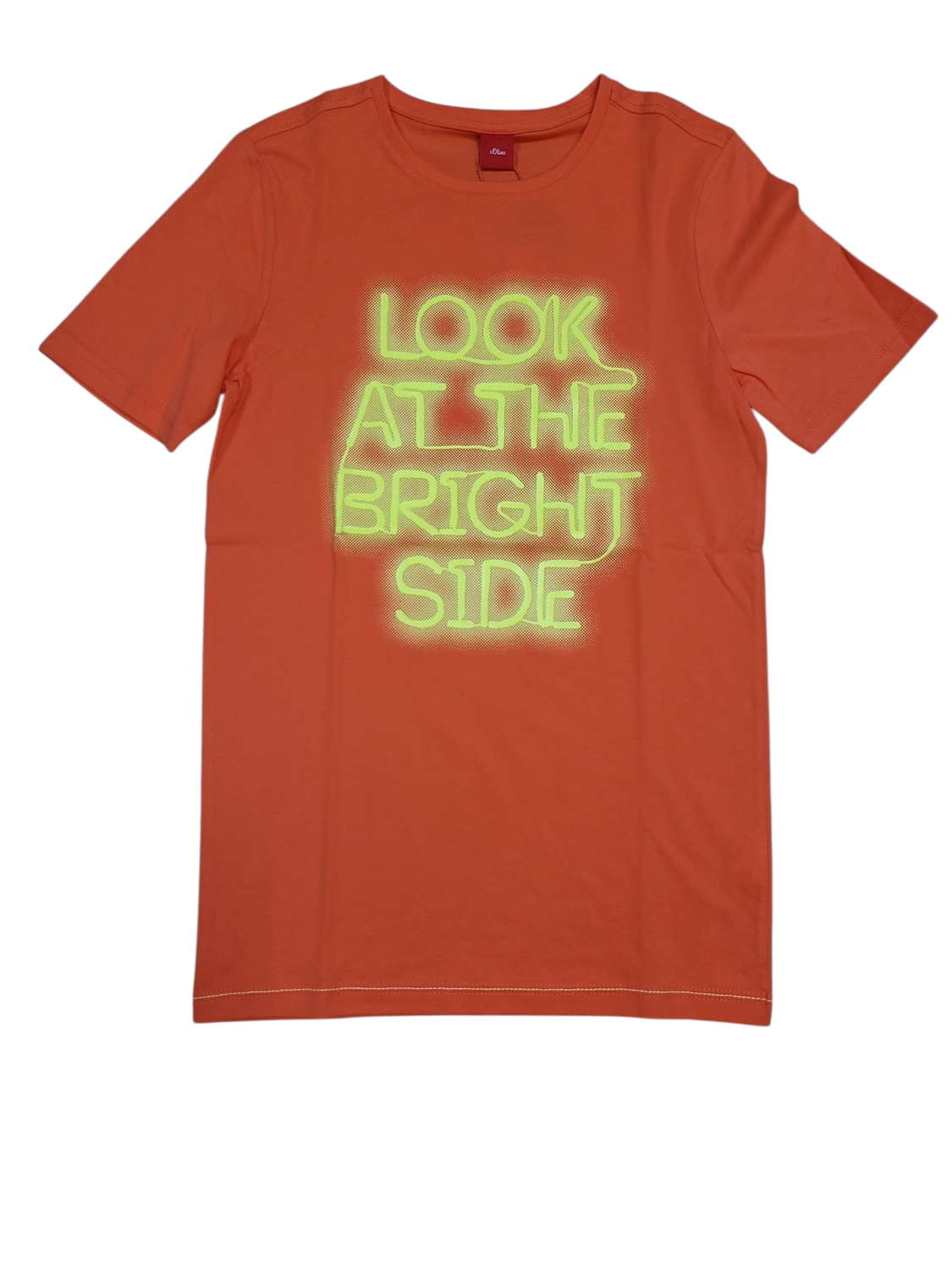 T-shirt &quot;Look At The Bright Side&quot; S-Oliver Oranje