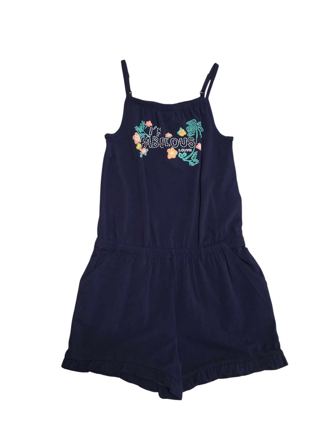 Jumpsuit/Short &#39;I&#39;m Fabulous&quot; S-Oliver Donkerblauw