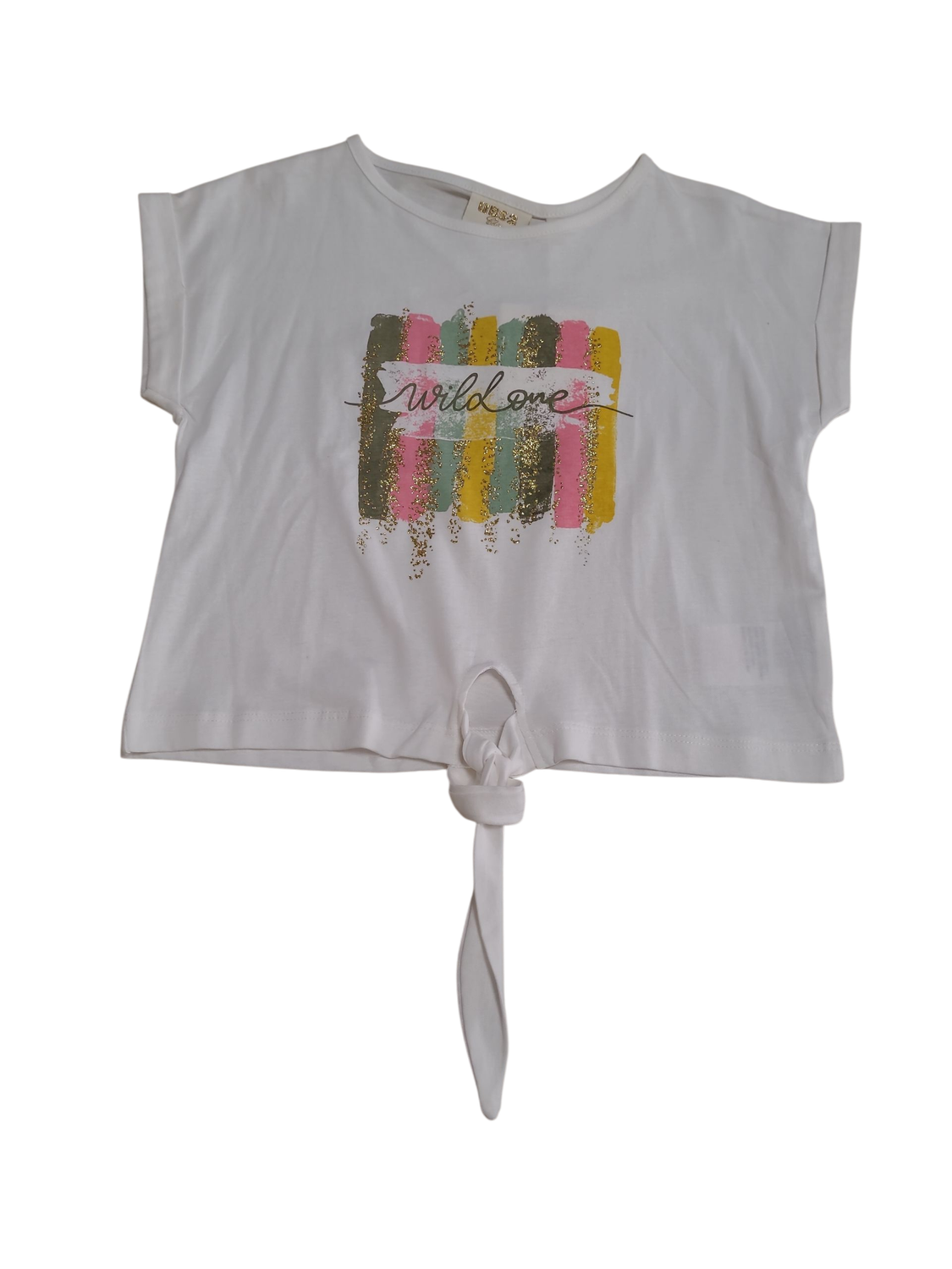 T-shirt Knoop &quot;Wild One&quot; UBS2 Wit