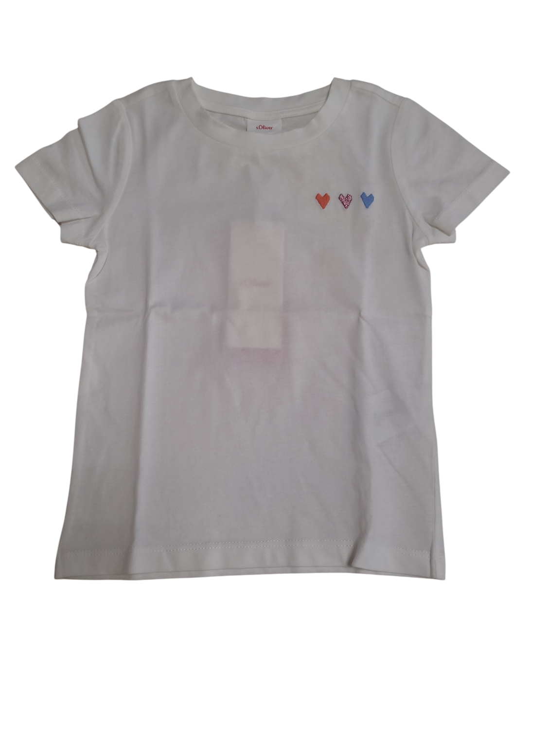 T-shirt &quot;Hartjes&quot; S-Oliver Wit