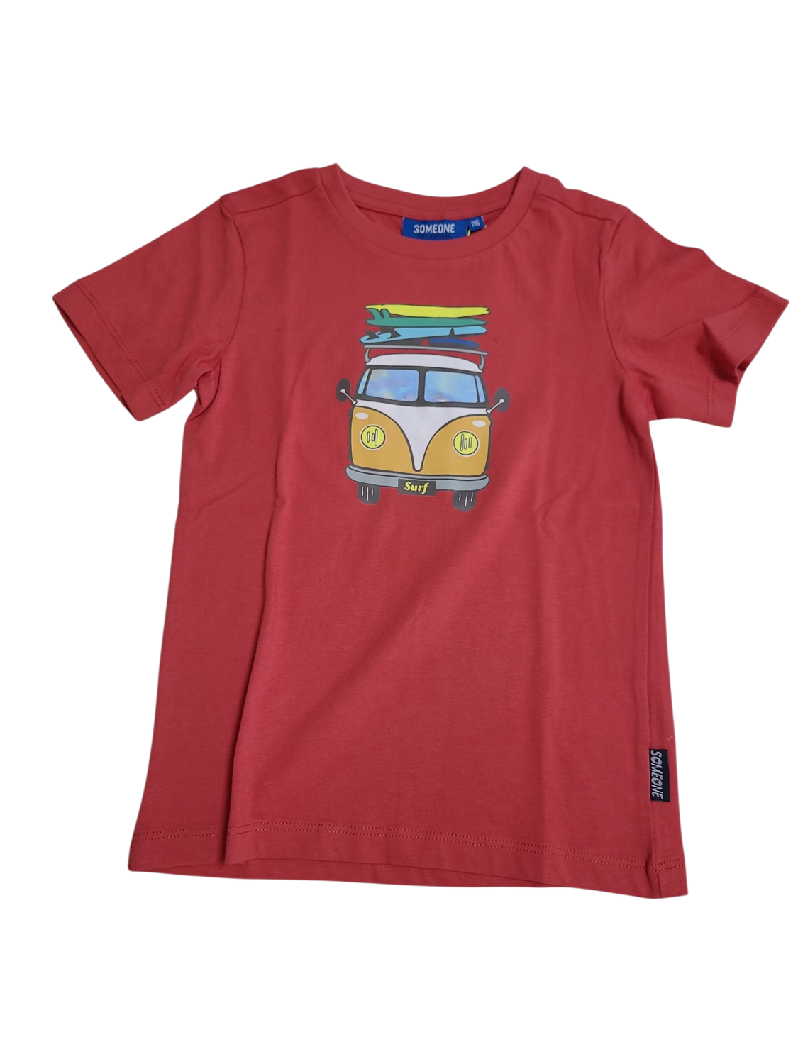 T-shirt &quot;VW Busje&quot; Someone Rood