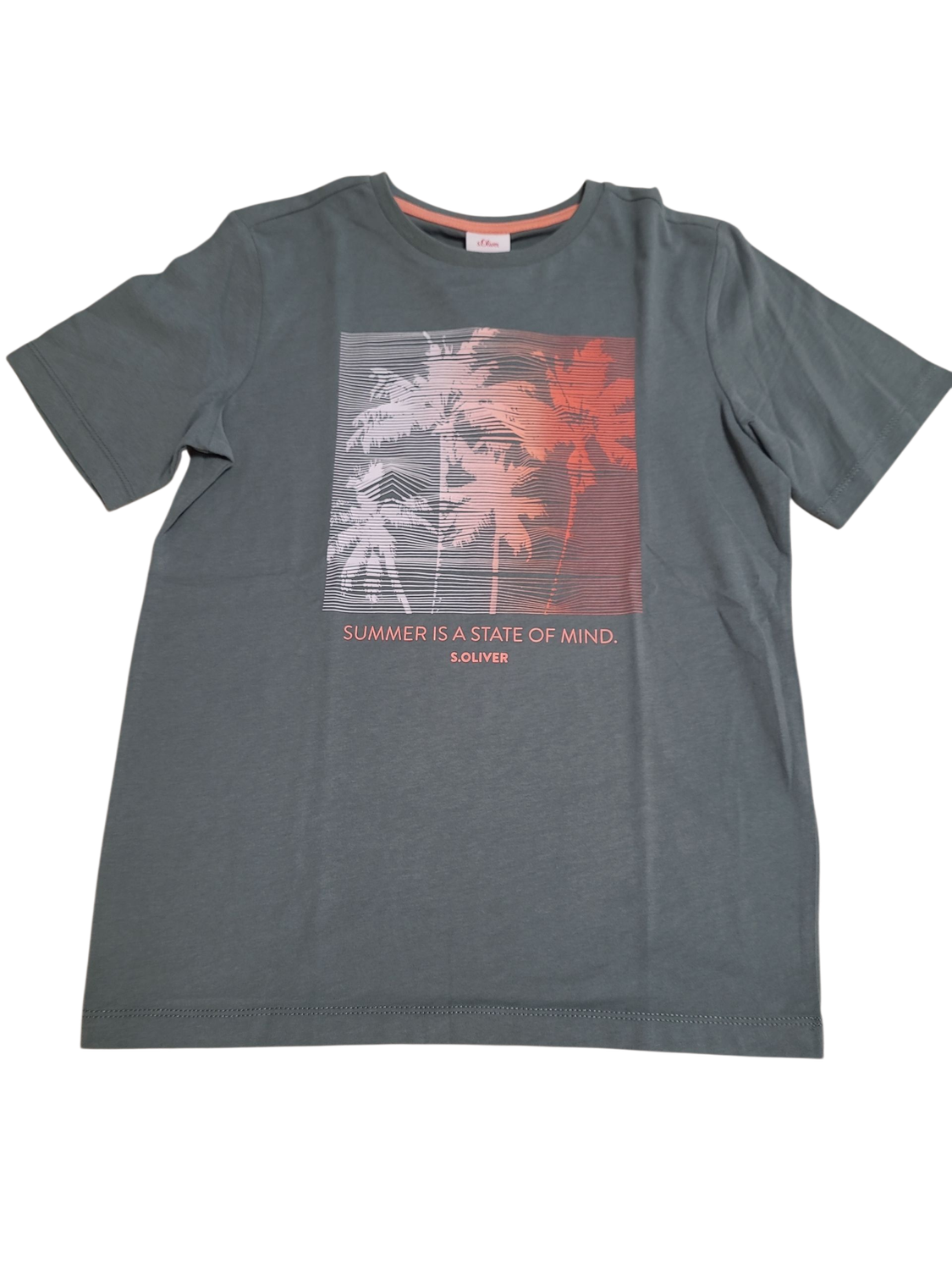 T-shirt &quot;Summer Is A State Of Mind&quot; S-Oliver Kaki