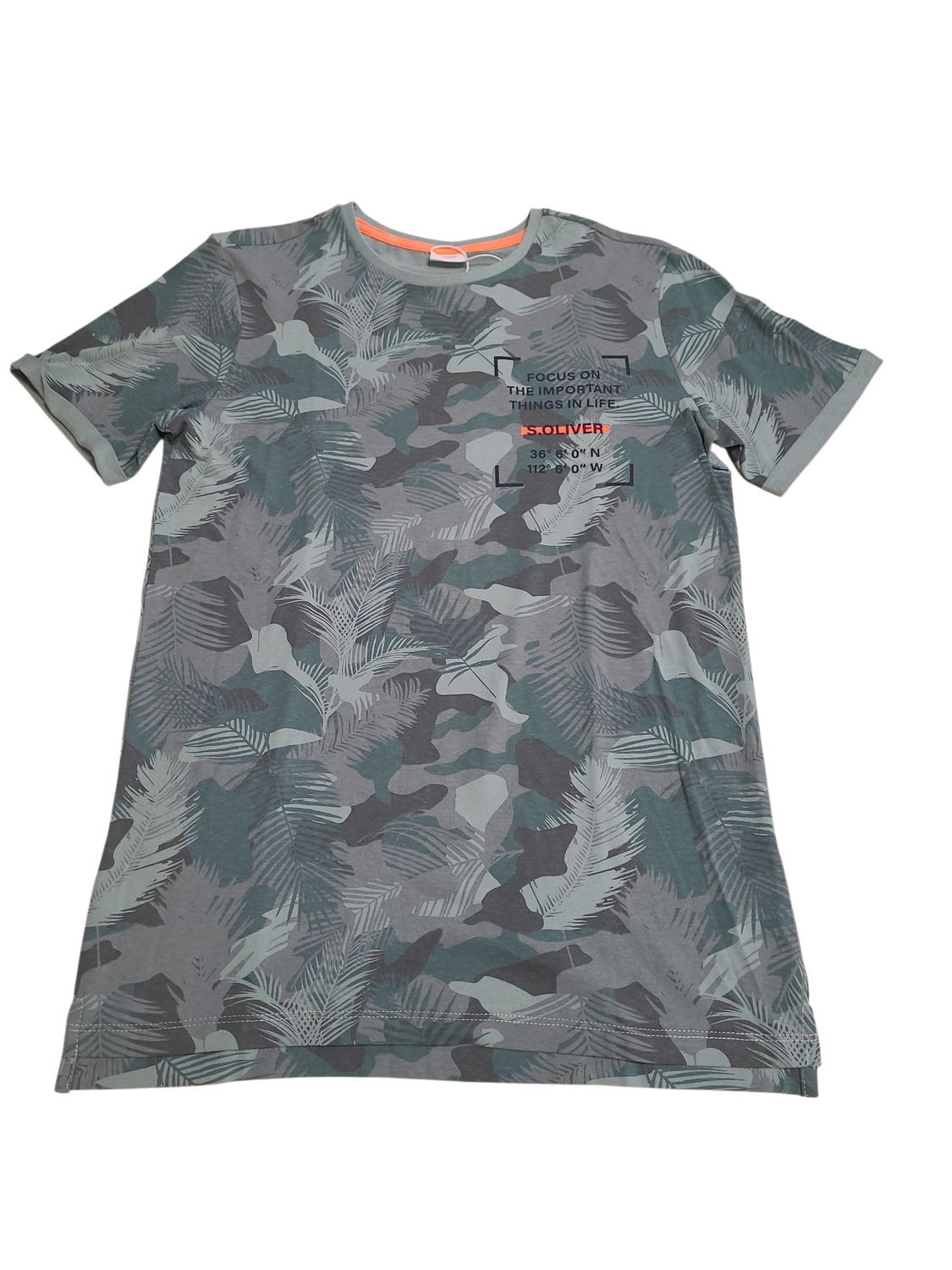 T-shirt &quot;Focus&quot; S-Oliver Groen Bedrukt