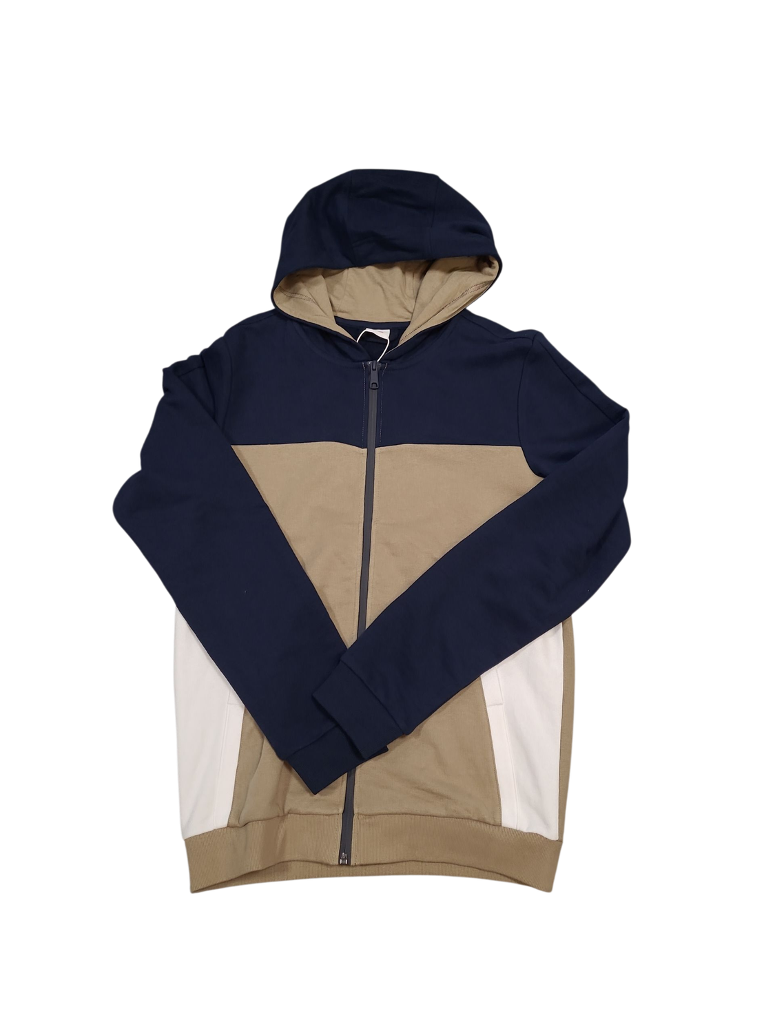 Gilet/Kap S-Oliver Blauw/Taupe/Wit
