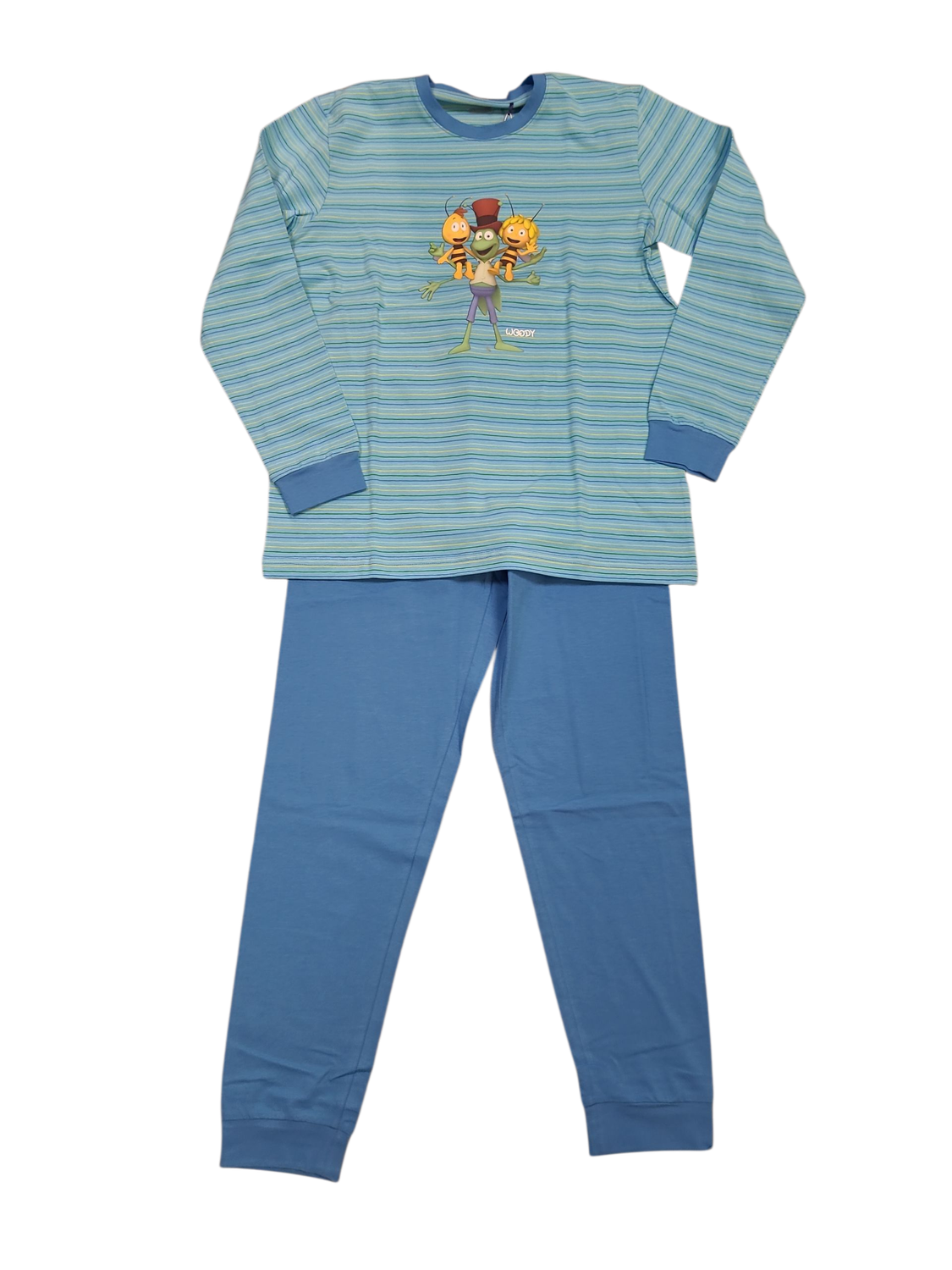Jongens Pyjama L/M &quot;Maya De Bij&quot; Woody Gestreept