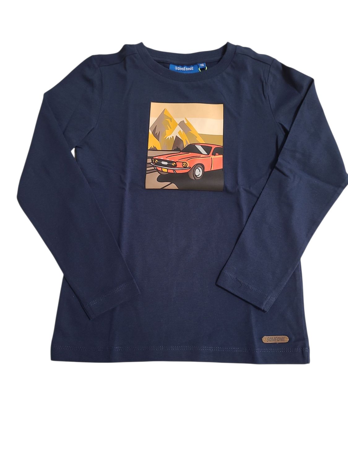 T-shirt L/M &quot;Car&quot; Someone Navy