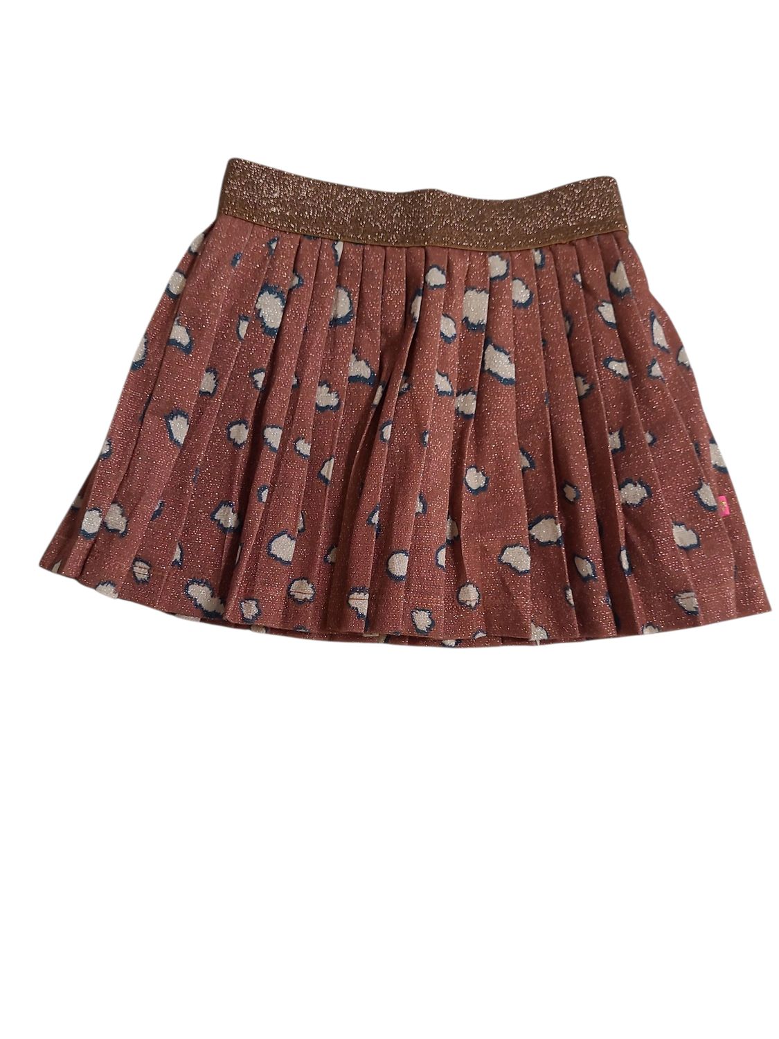 Plooirok &quot;Spots&quot; Someone Glitter Cognac