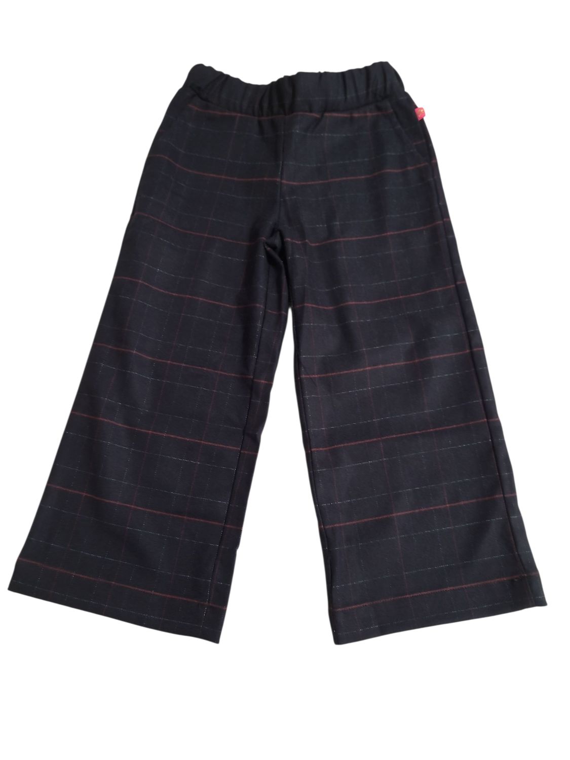 Broek Brede Pijpen Someone Zwart/Terra Geruit