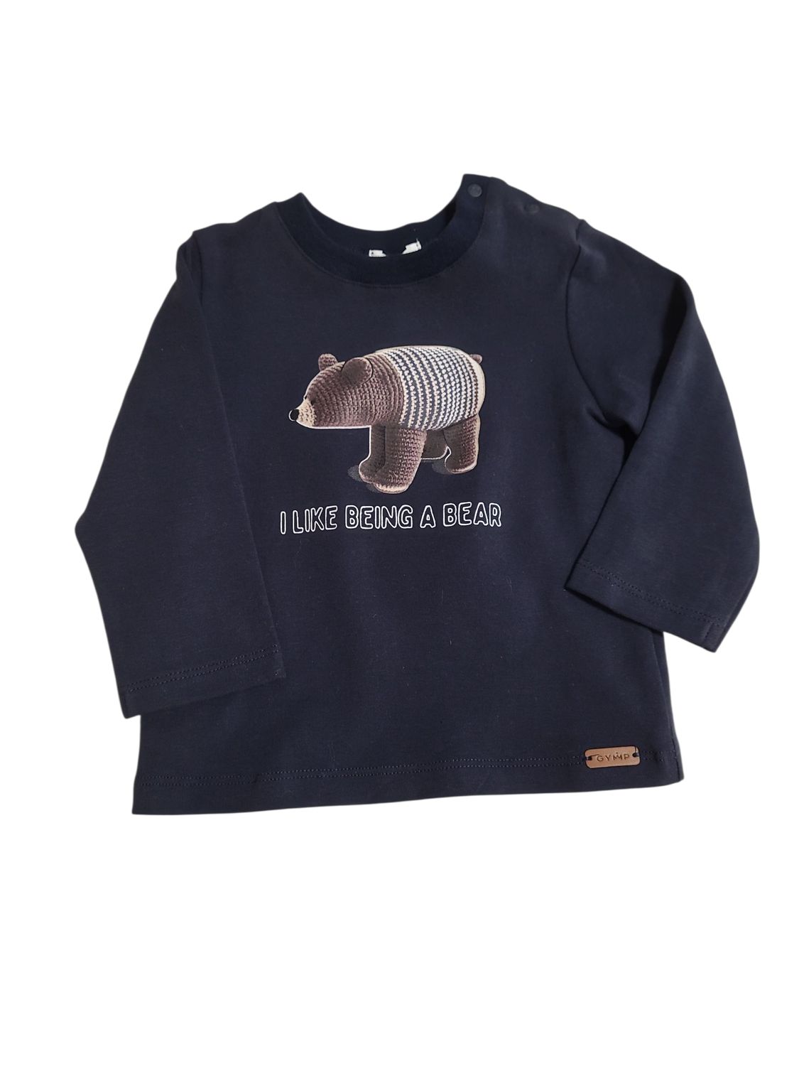 T-shirt L/M &quot;I Like Being A Bear&quot; Gymp Navy