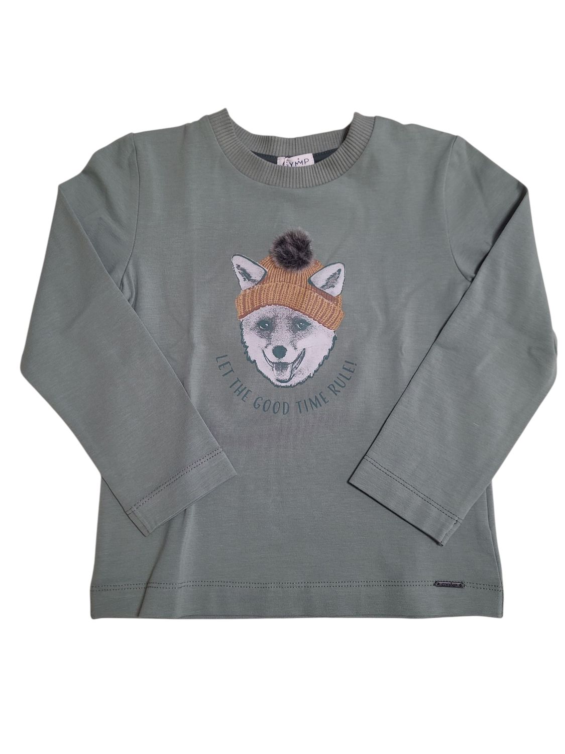T-shirt L/M &quot;Let The Good Time Rule&quot; Gymp Groen