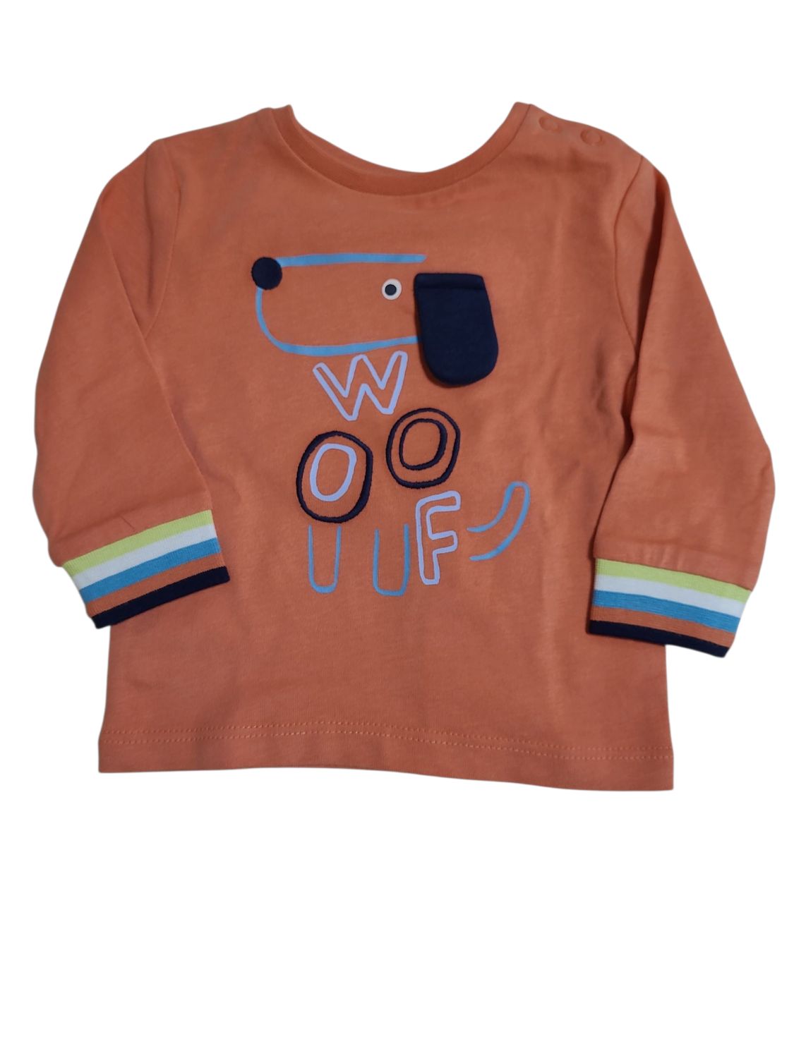 T-shirt L/M &quot;Woof&quot; S-Oliver Oranje