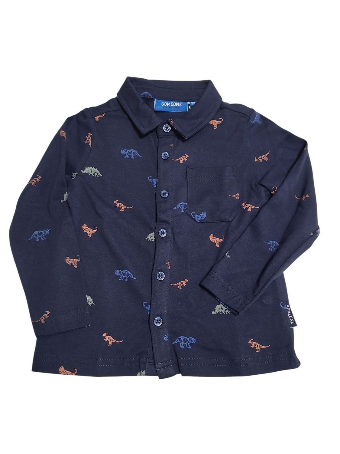 Hemd/Polo L/M &quot;Dino&#39;s&quot; Someone Navy