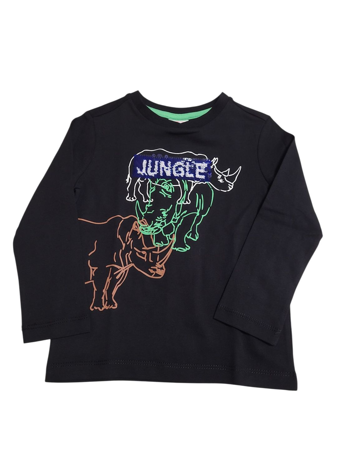 T-shirt L/M &quot;Jungle&quot; S-Oliver Zwart