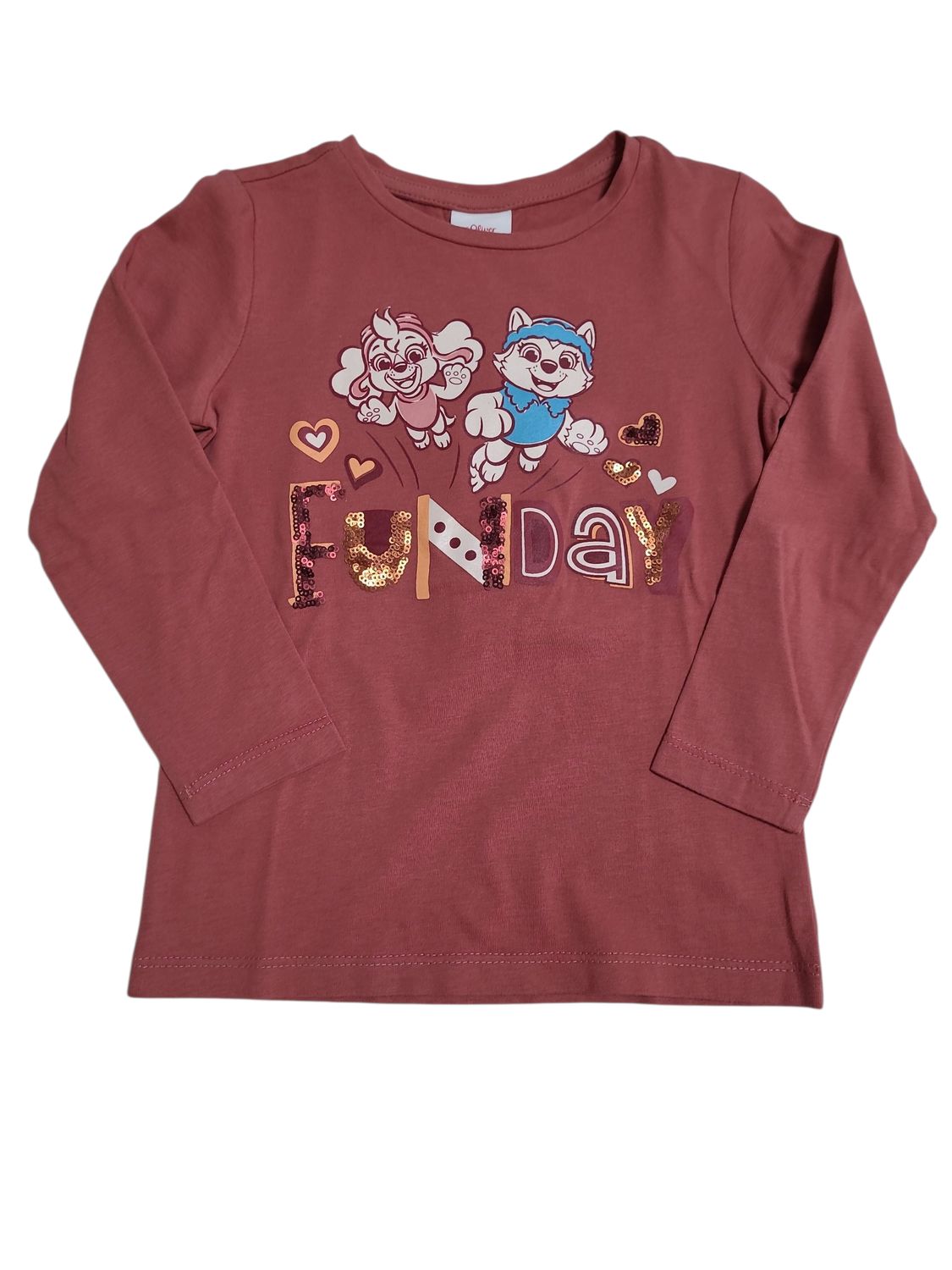 T-shirt L/M &quot;Funday&quot; S-Oliver Donkerroos
