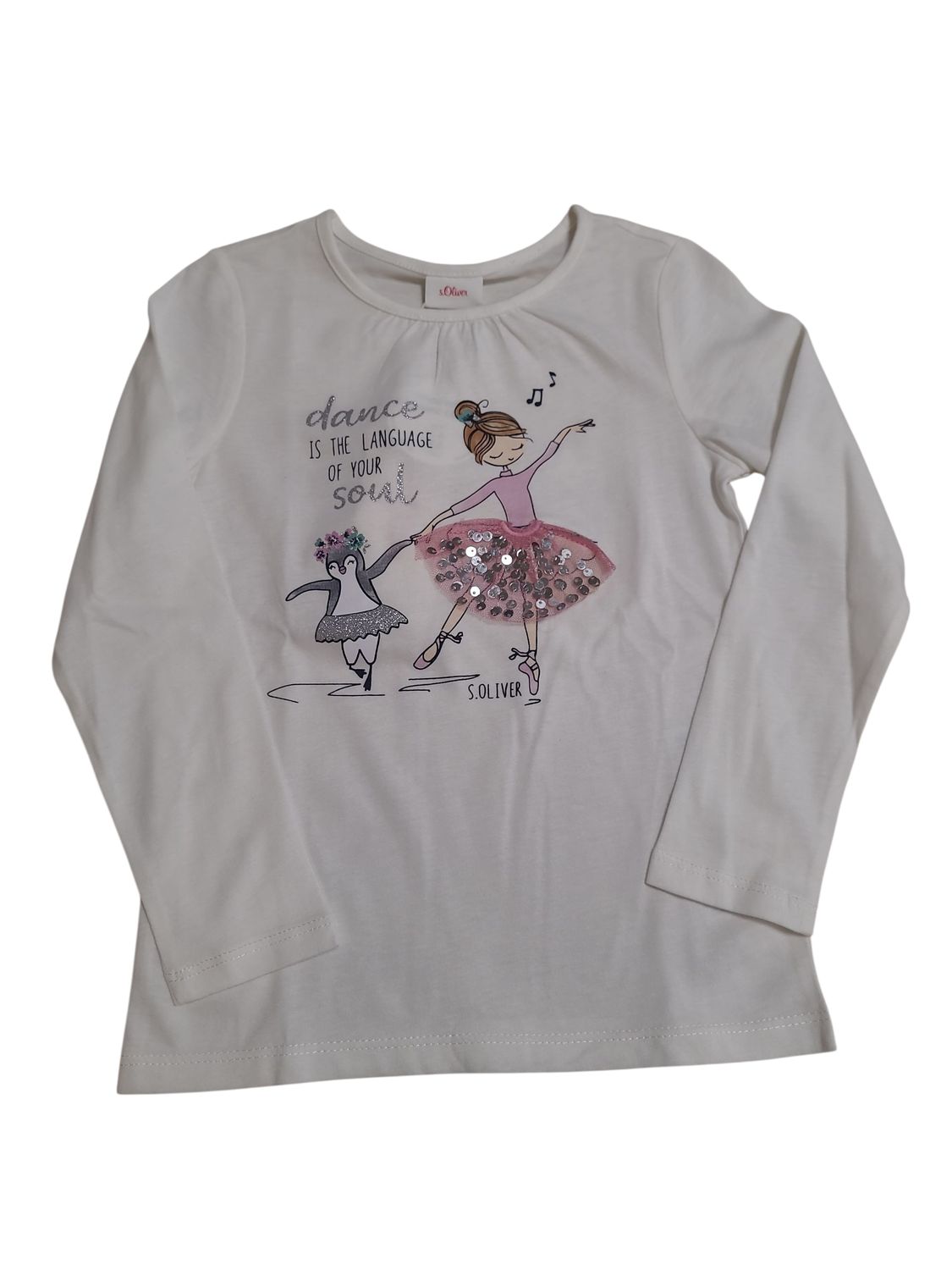 T-shirt L/M &quot; Dance &quot; S-Oliver Wit