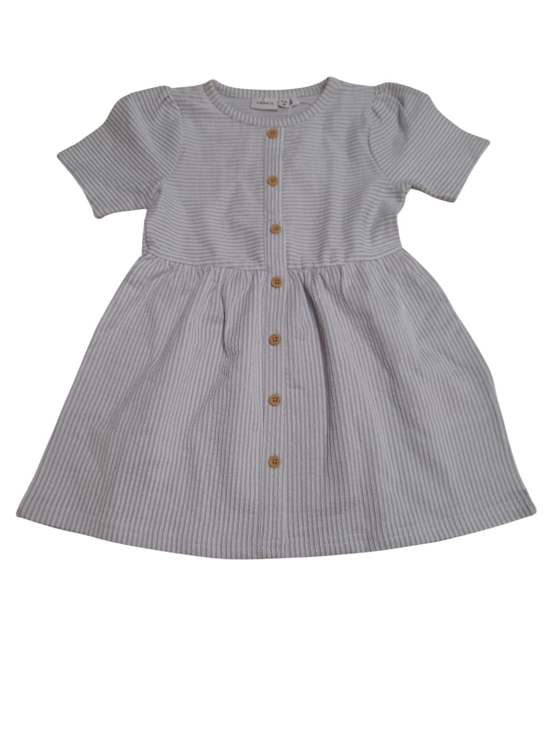 Kleed Name It Wit/Lila Gestreept