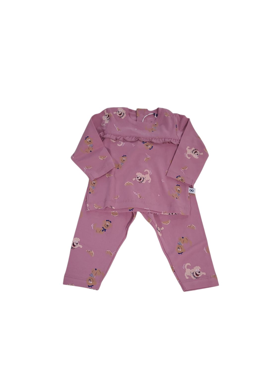 Meisjes Baby Pyjama L/M "Labradoodle" Woody Cassis