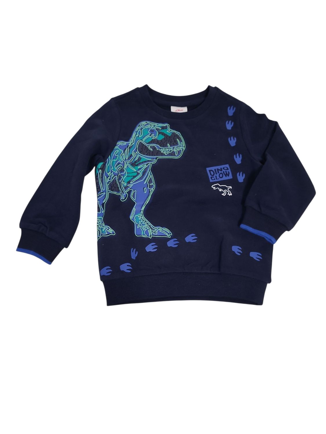 Sweater "Dino Glow" S-Oliver Donkerblauw