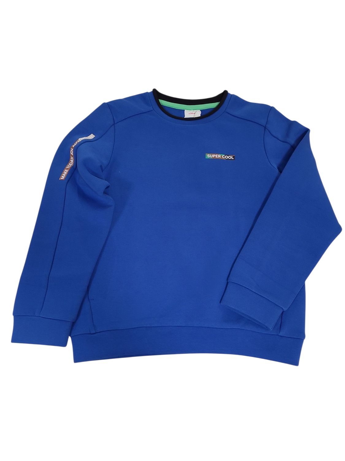 Sweater &quot;Super Cool&quot; S-Oliver Blauw