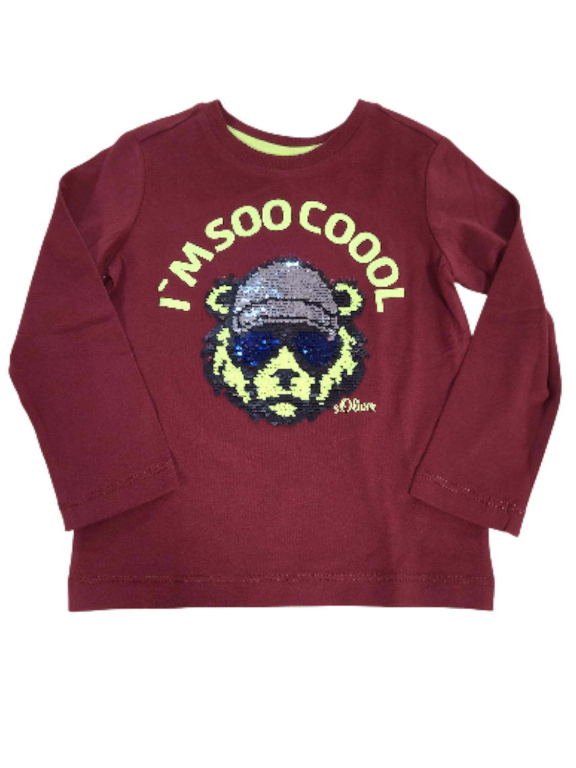 T-shirt L/M &quot;I&#39;m Soo Coool&quot; S-Oliver Bordeaux