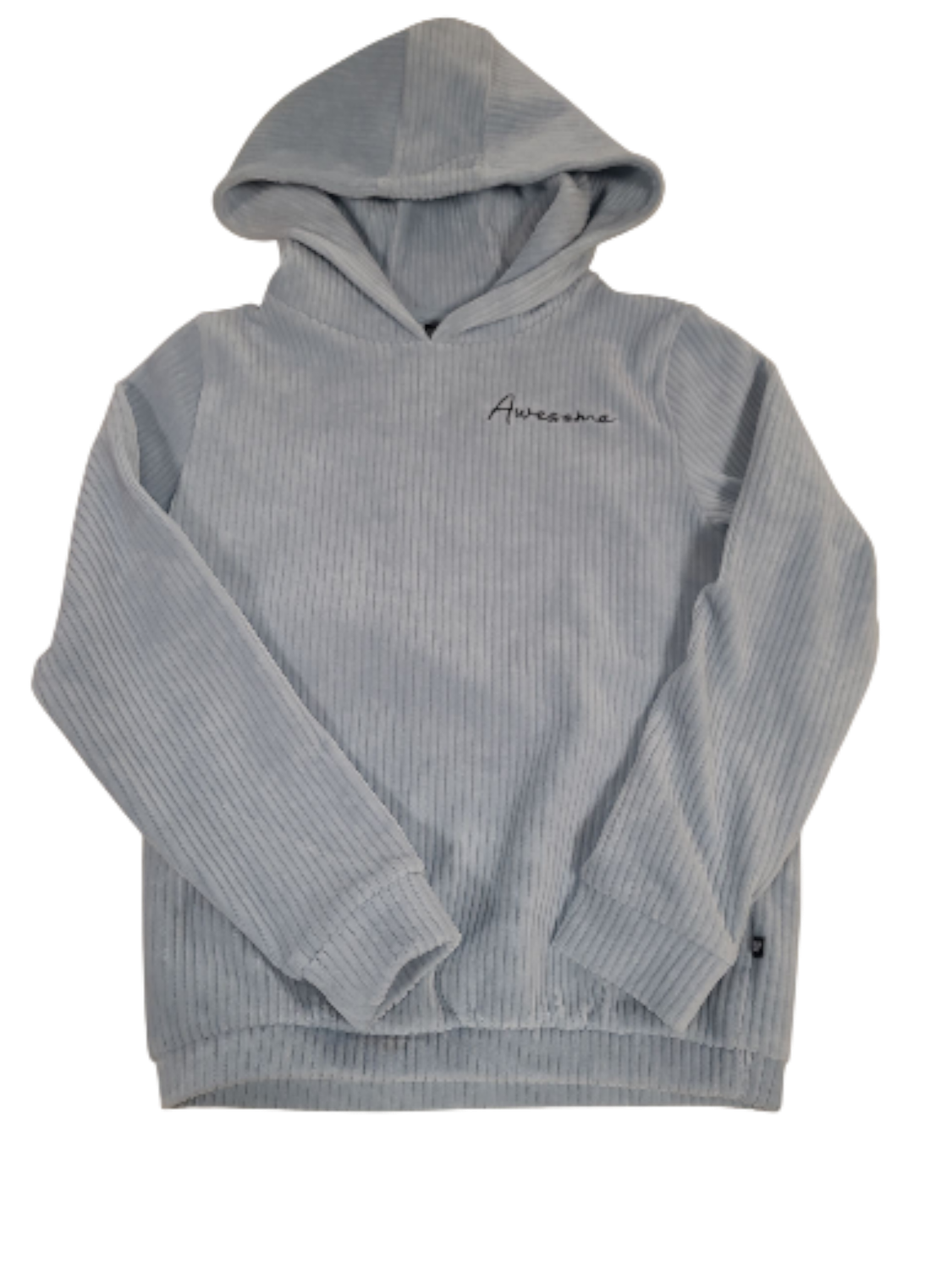 Sweater/Kap Ribfluweel "Awesome" Someone Lichtblauw