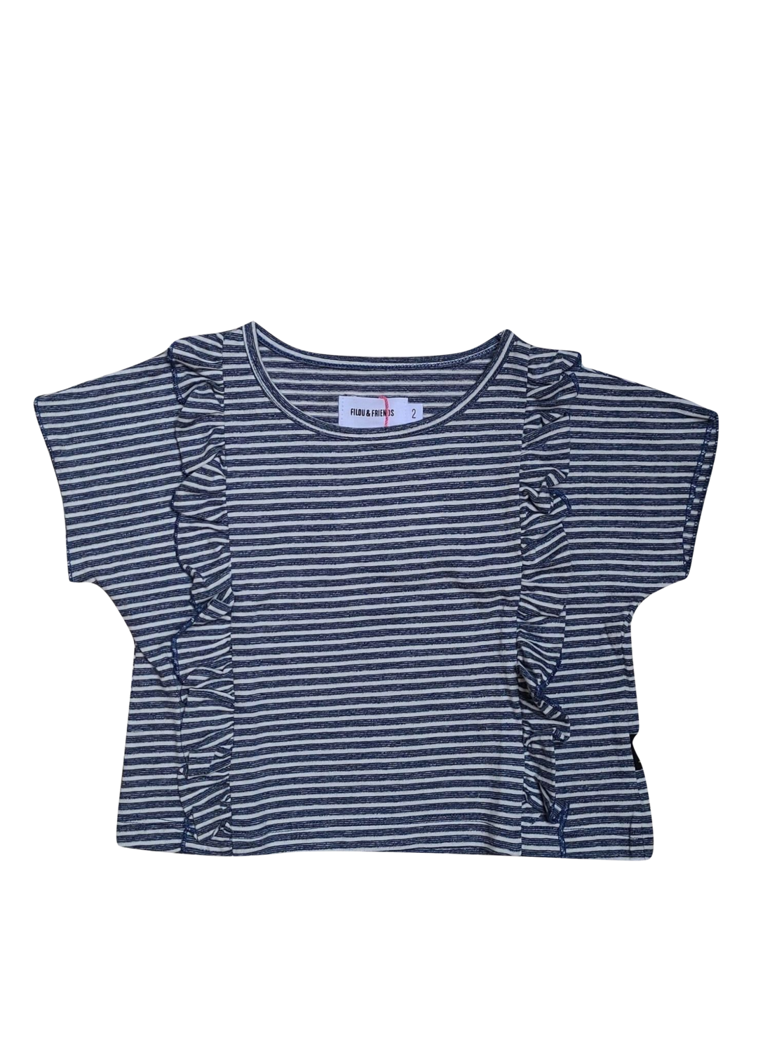 T-shirt Filou &amp; Friends Blauw Gestreept