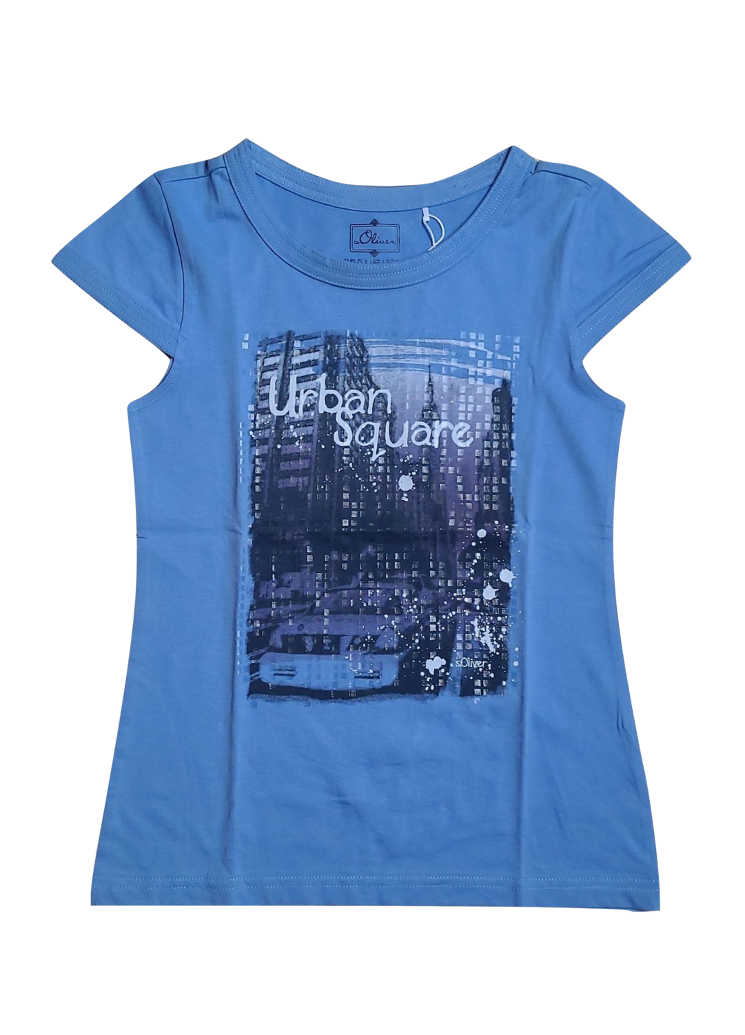 T-shirt "Urban Square" S-Oliver Blauw
