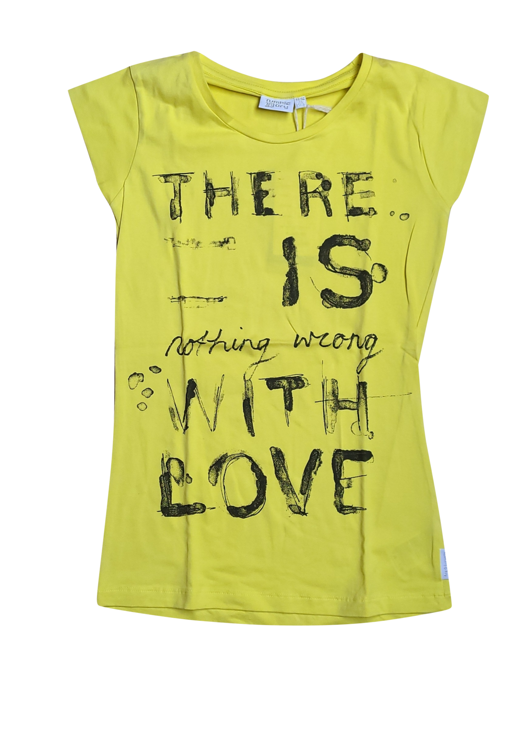 T-shirt "There is..." Tumble 'N Dry Geel