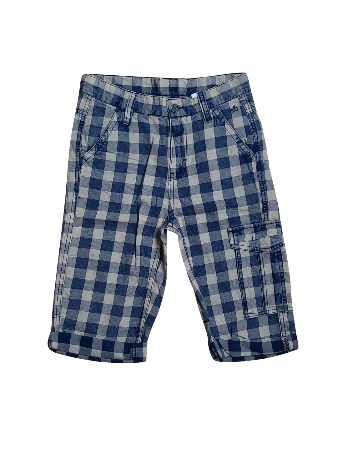 Bermuda S-Oliver Blauw Geruit