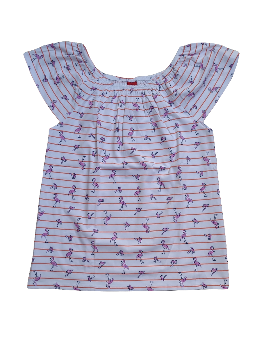 Topje "Flamingo" S-Oliver Wit