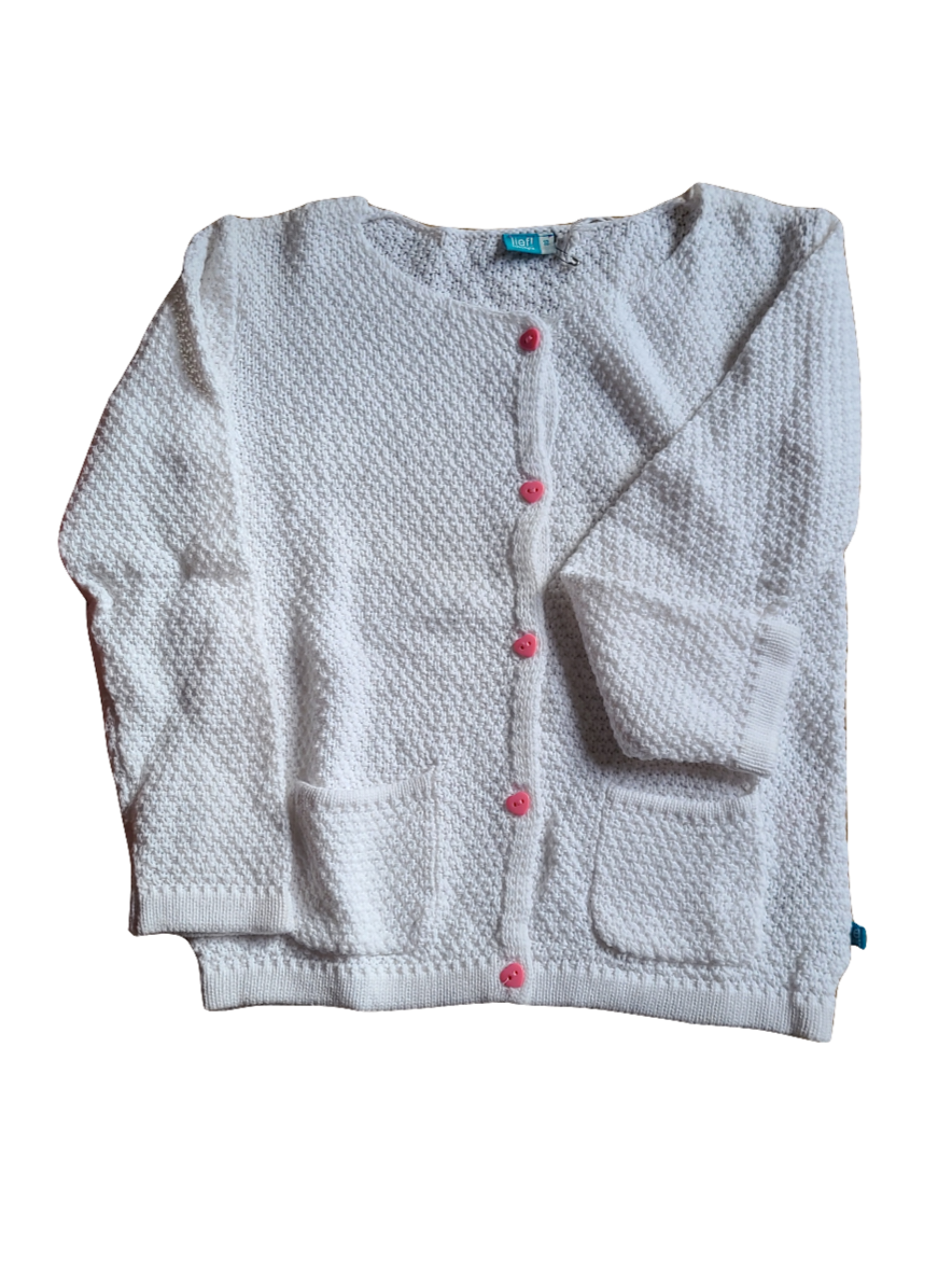 Gilet Tricot Lief Wit