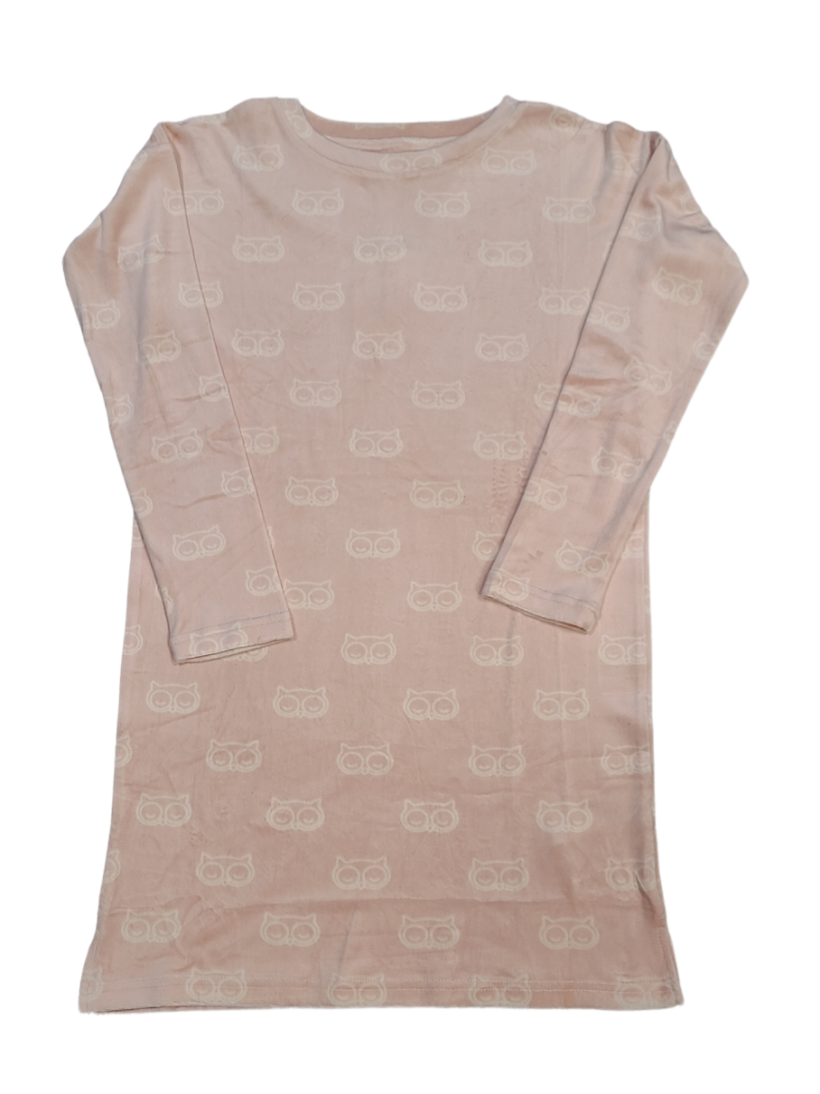 Slaapkleed L/M Velours "Uil" Woody Roos