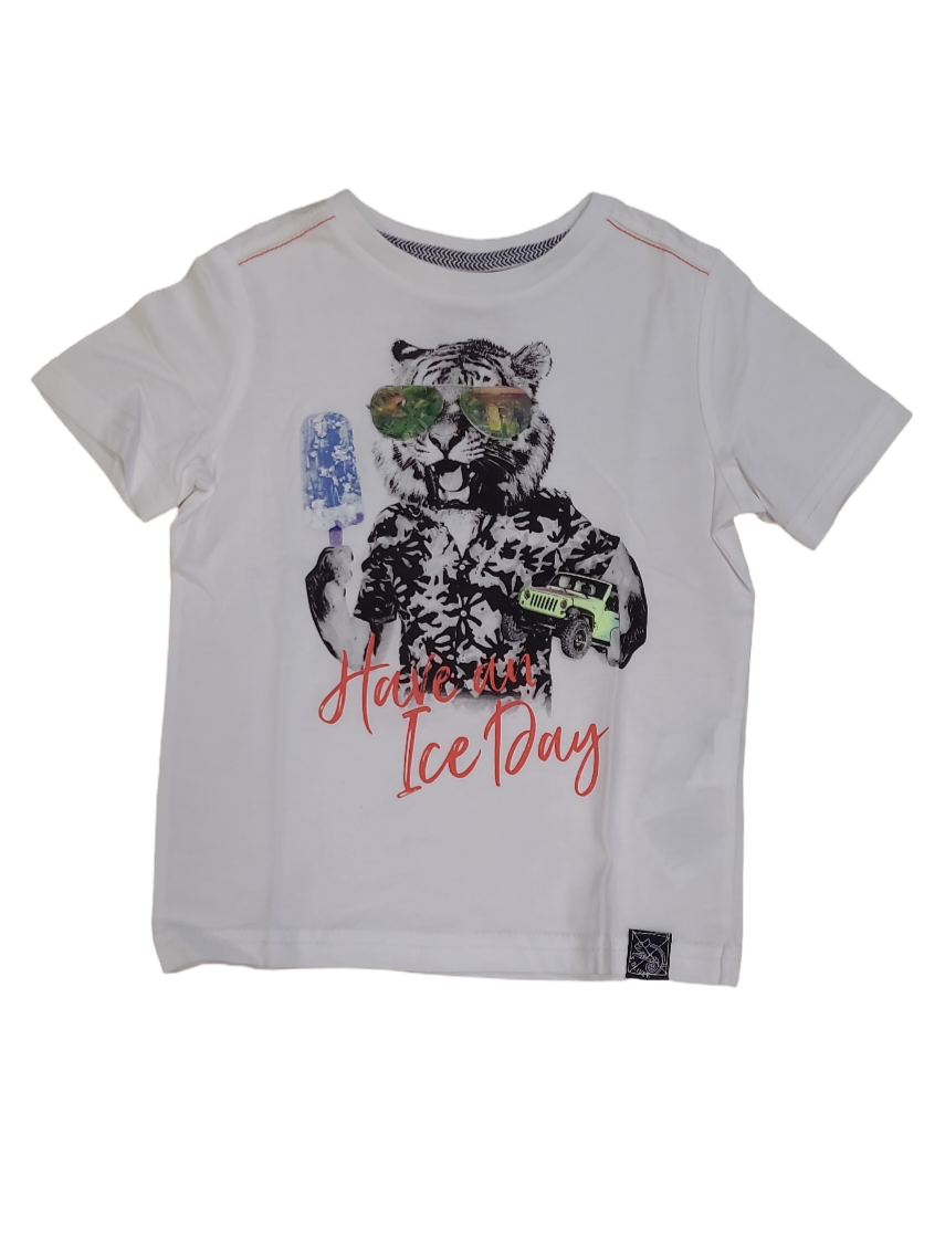 T-shirt "Have An Ice Day" S-Oliver Wit