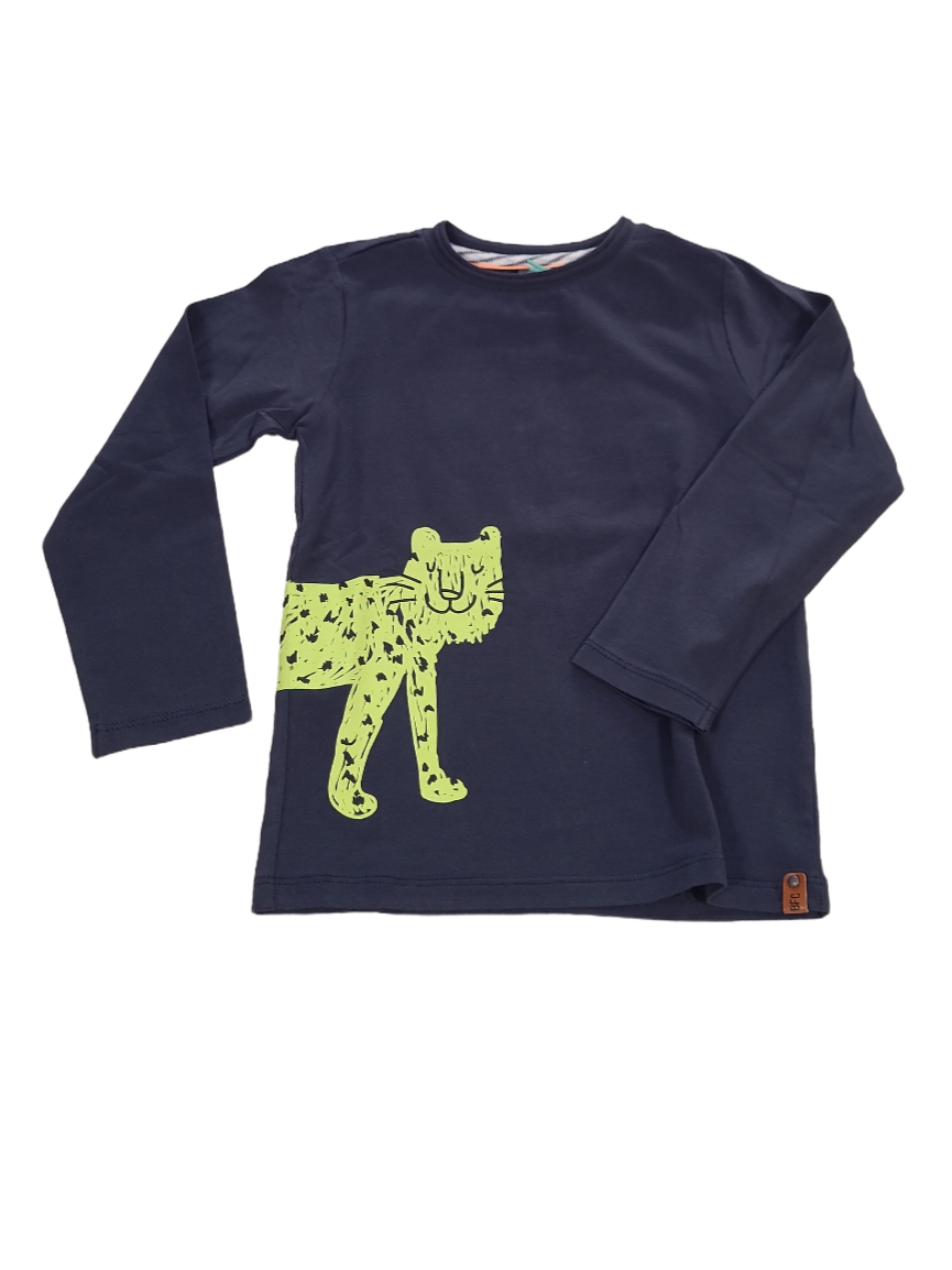 T-shirt L/M "Tijger" Babyface Grijs