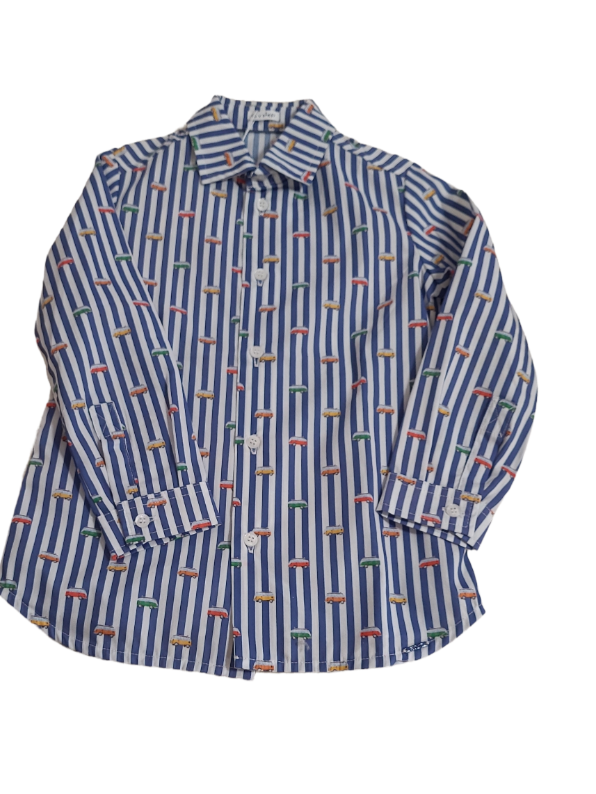 Hemd L/M "Vans" Gymp Marine Gestreept