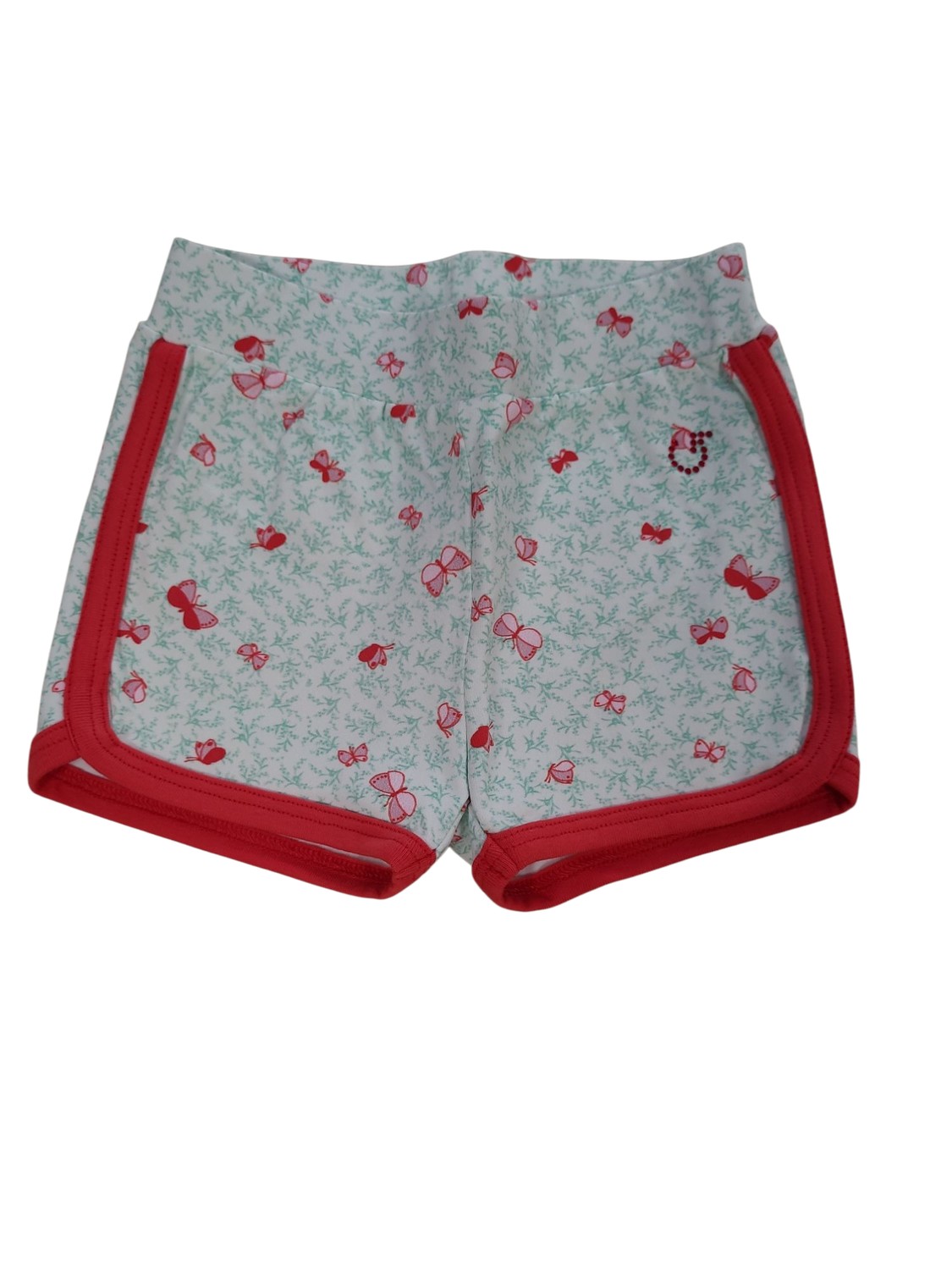 Short "Vlinders" Gymp Mint/Rood