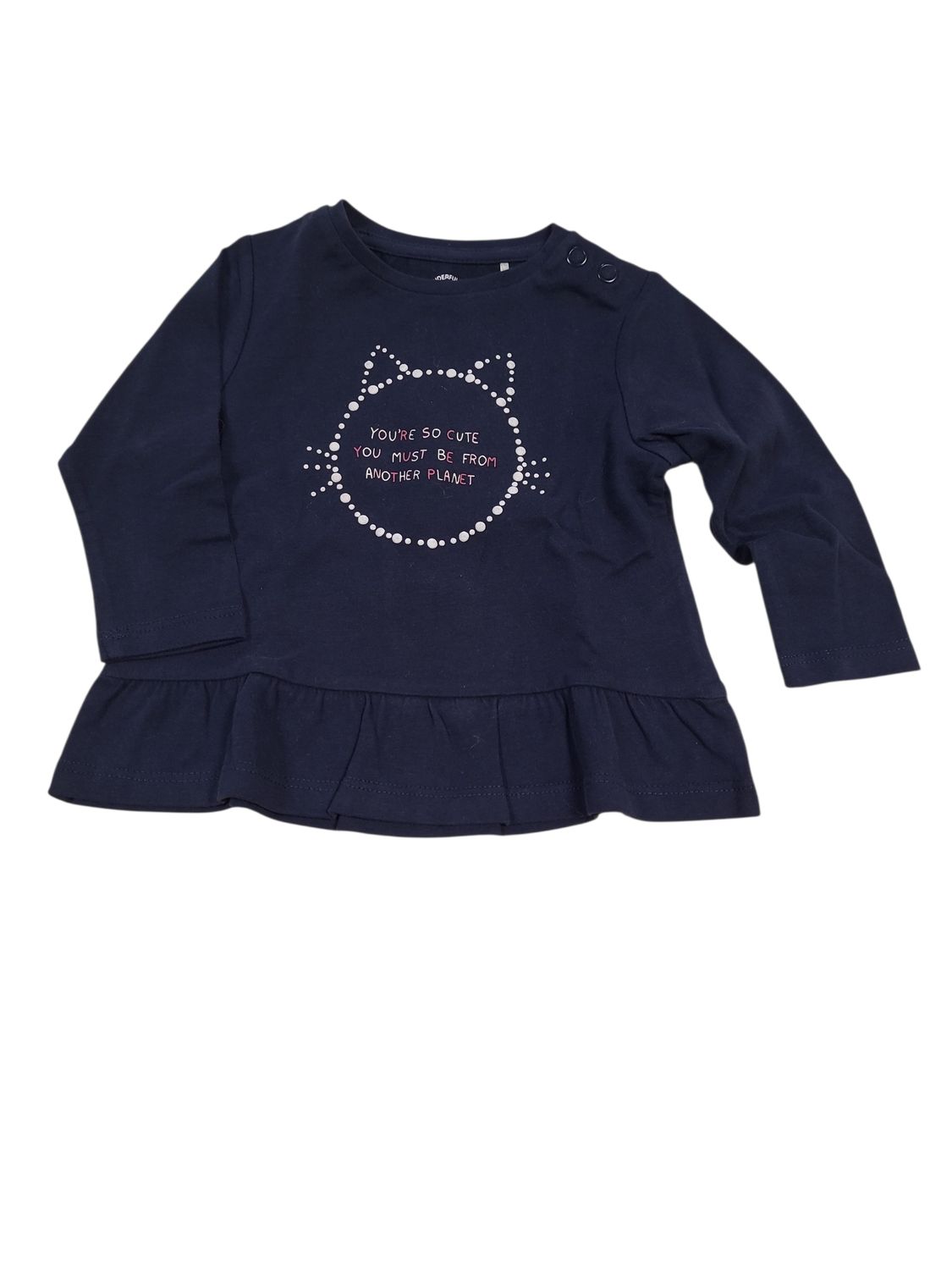 T-shirt "You're So Cute" S-Oliver Donkerblauw