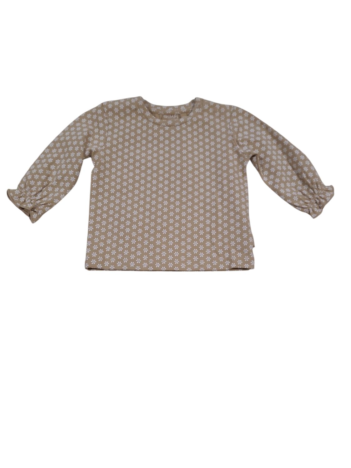 T-shirt L/M "Flowers" Quapi Sand