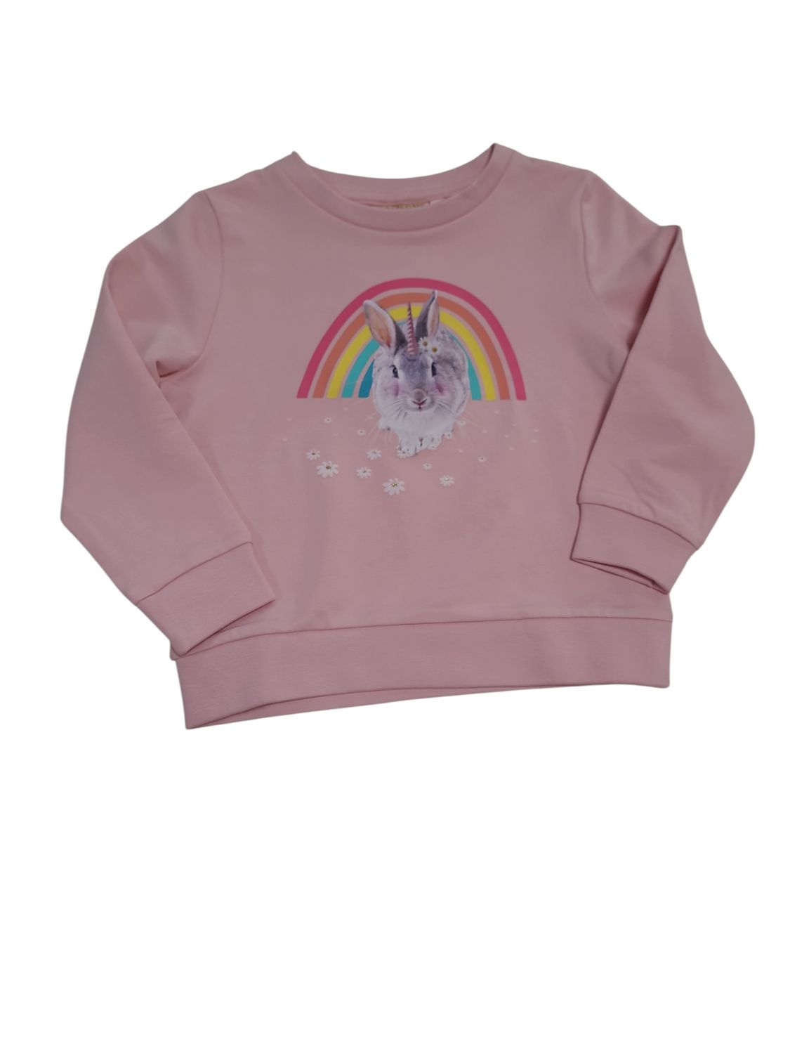 Sweater "Regenboog Konijn" Someone Roos