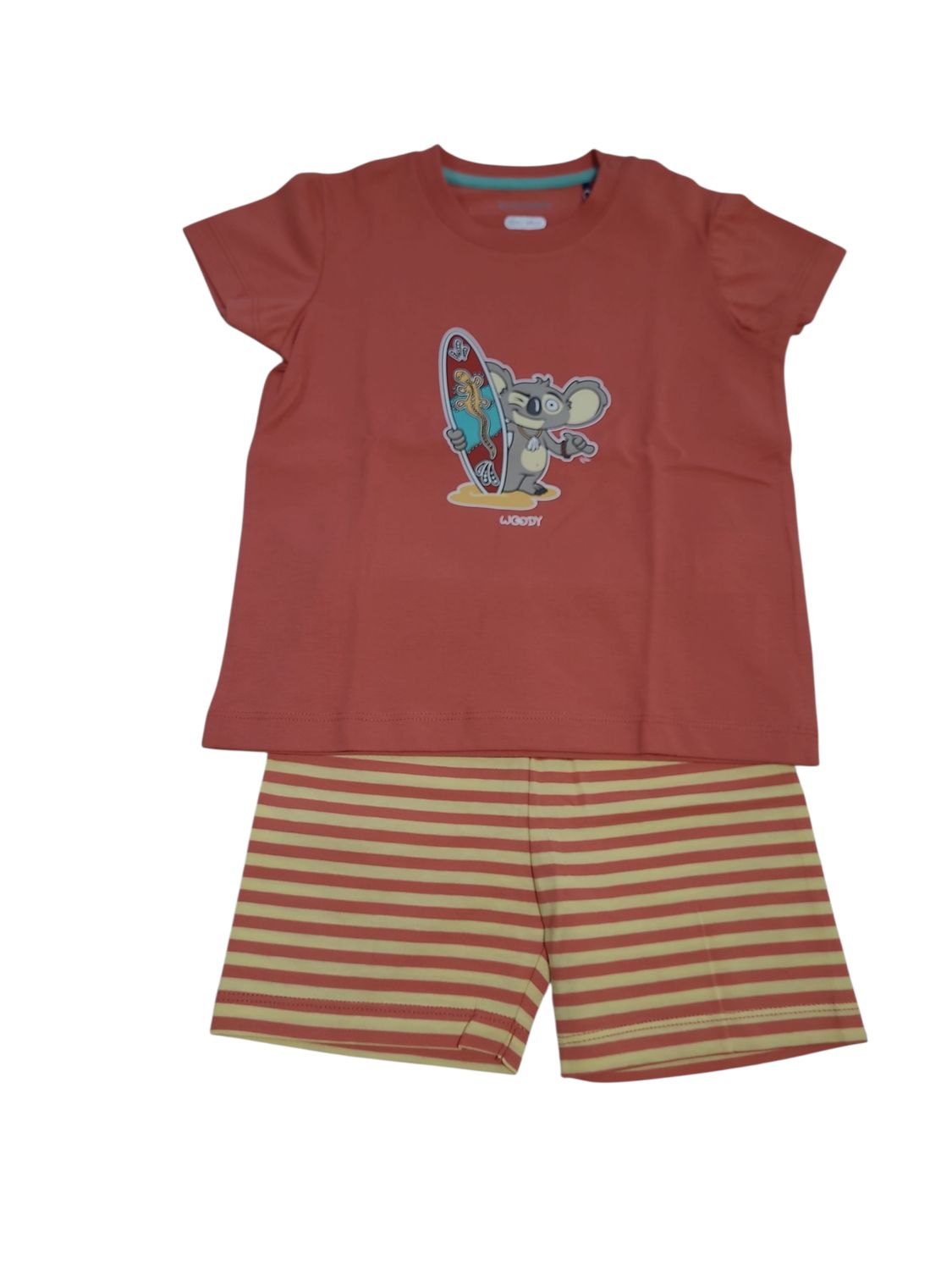 Jongens Baby Pyjama K/M Short  "Koala" Woody Terra