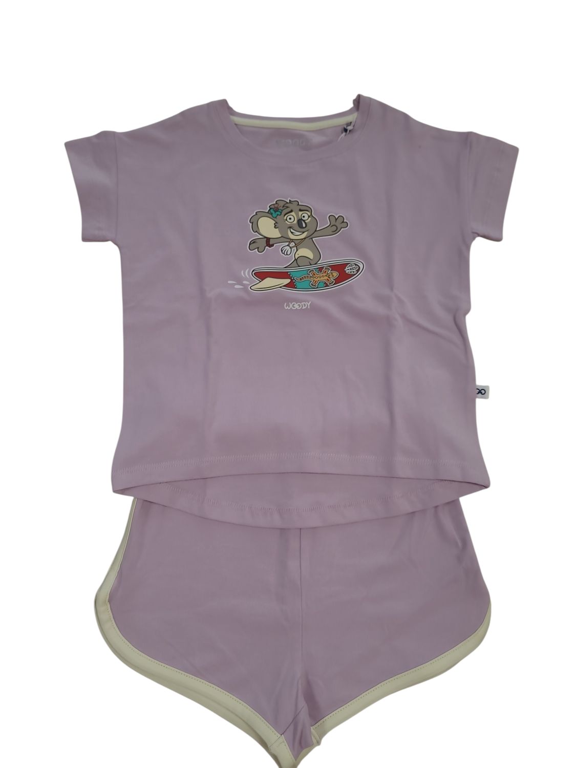 Meisjes Pyjama K/M Short "Koala" Woody Lila