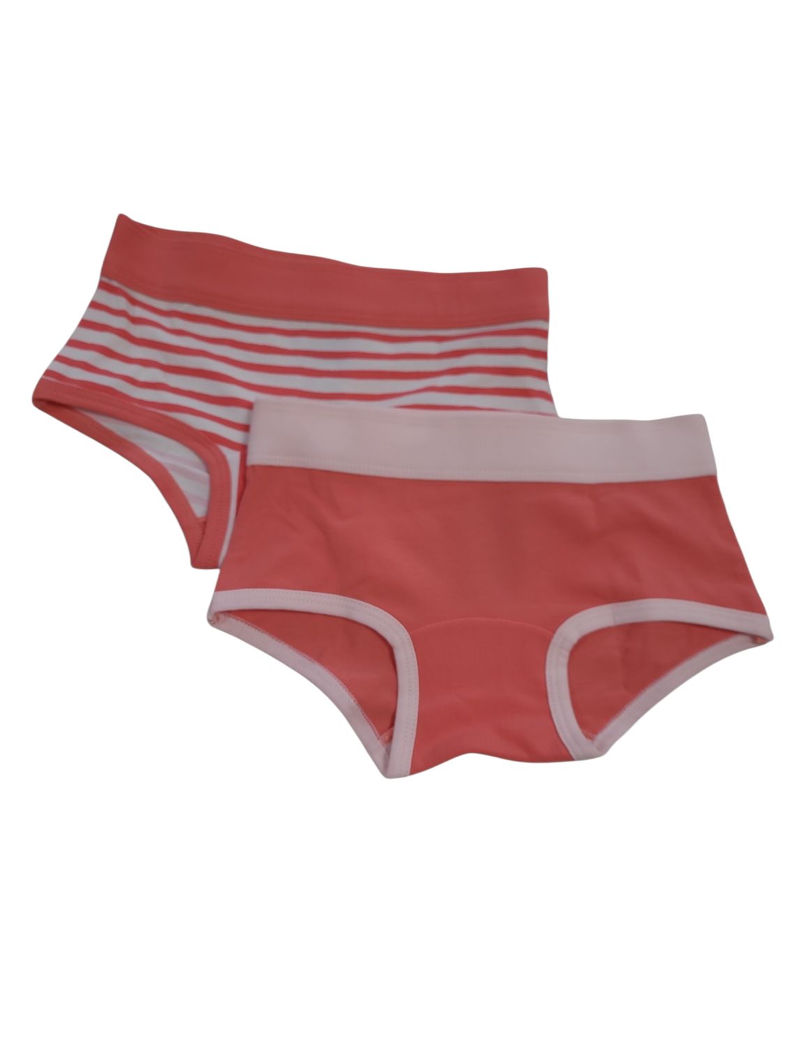 Meisjes Shorty Woody Koraal/Gestreept Duo Pack