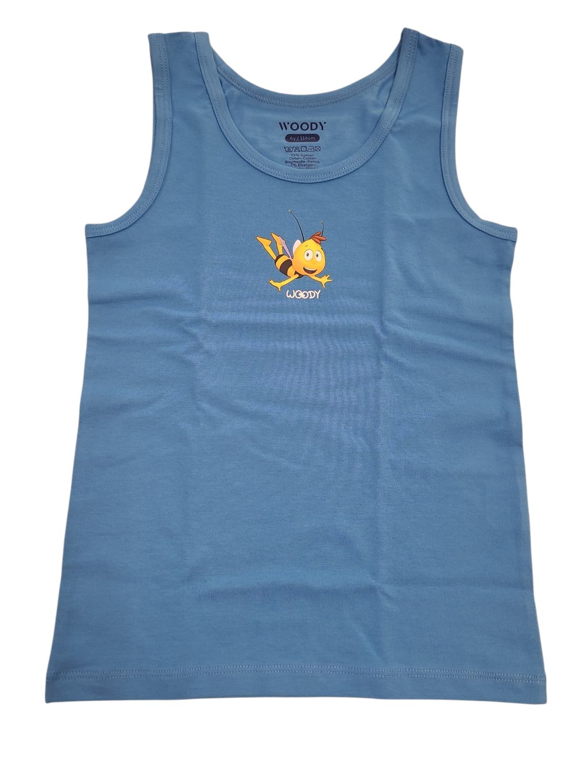 Jongens Singlet "Maya De Bij" Woody Blauw