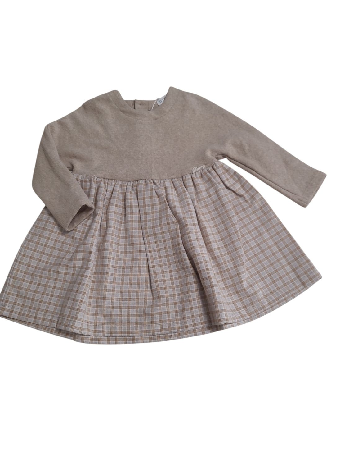 Kleed L/M Gymp Beige Geruit