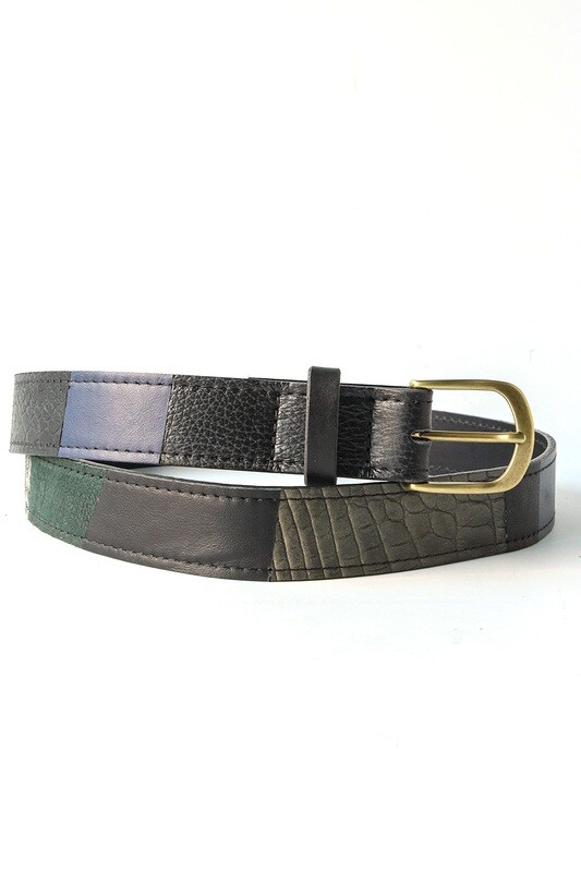 Zero waste belt - groen/blauw