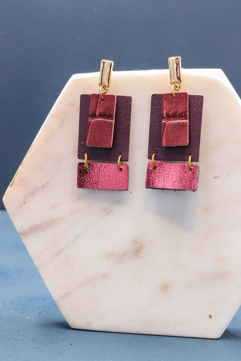 Block Party, Kleur: paars croco / bordeaux / glitterroze
