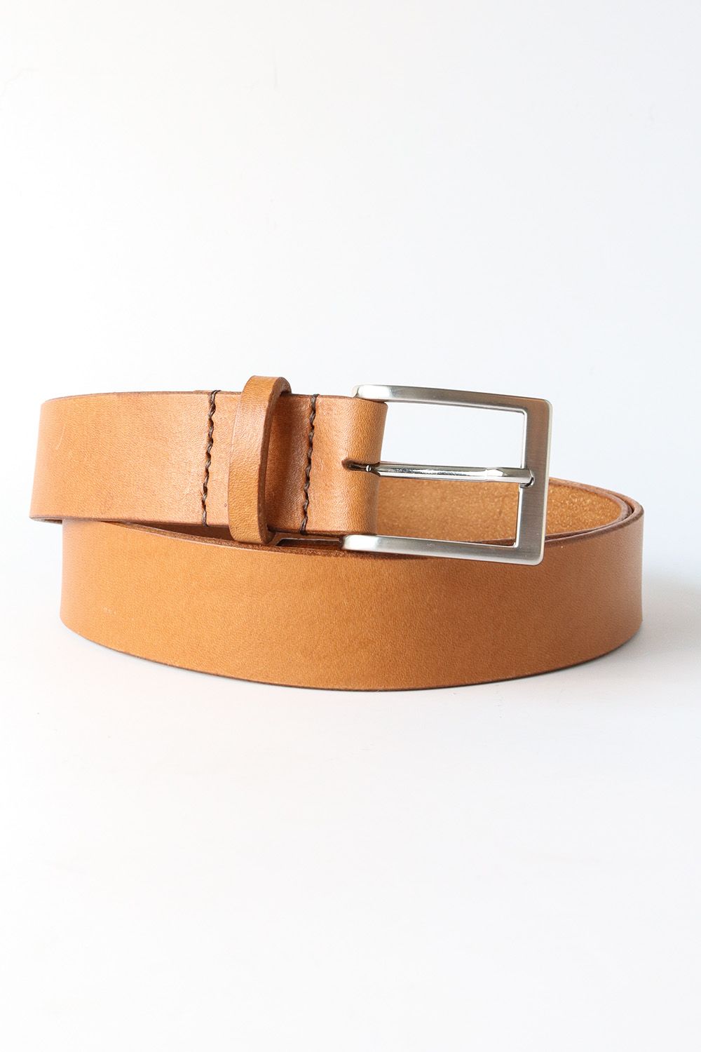 The Daily - herenriem handgenaaid, Kleur riem: Cognac